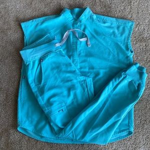 Figs scrub set. XXS top, XS pants.